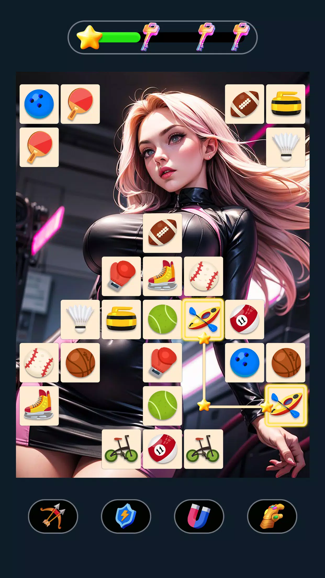 Fantasy Onet - Match Girl Game Screenshot 2