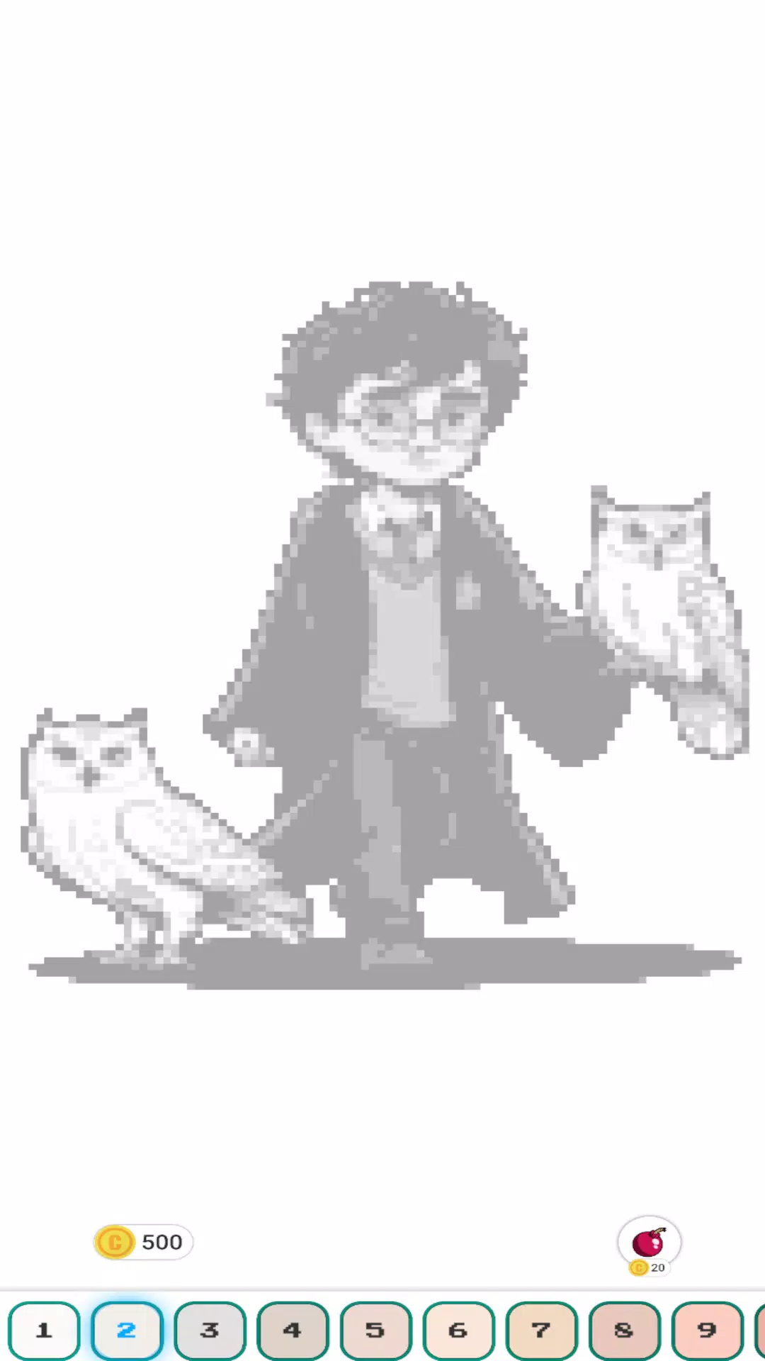 Hogwart Cartoon Pixel Art Ảnh chụp màn hình 0