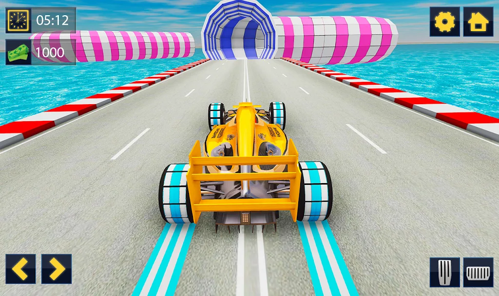 Impossible Formula Car Racing Stunt New Free Games Capture d'écran 0