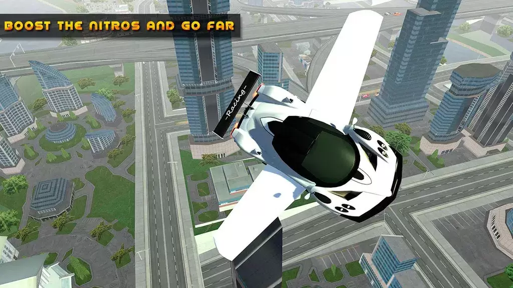 Flying Car Game driving Schermafbeelding 0