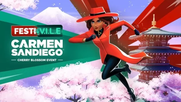 Ipinagdiriwang ni Carmen Sandiego ang ika -40 anibersaryo sa pamamagitan ng paglutas ng mga krimen sa Japan's Cherry Blossom Festival