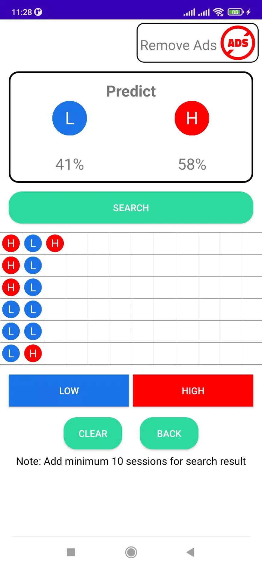 High - Low Predict Tool应用截图第0张