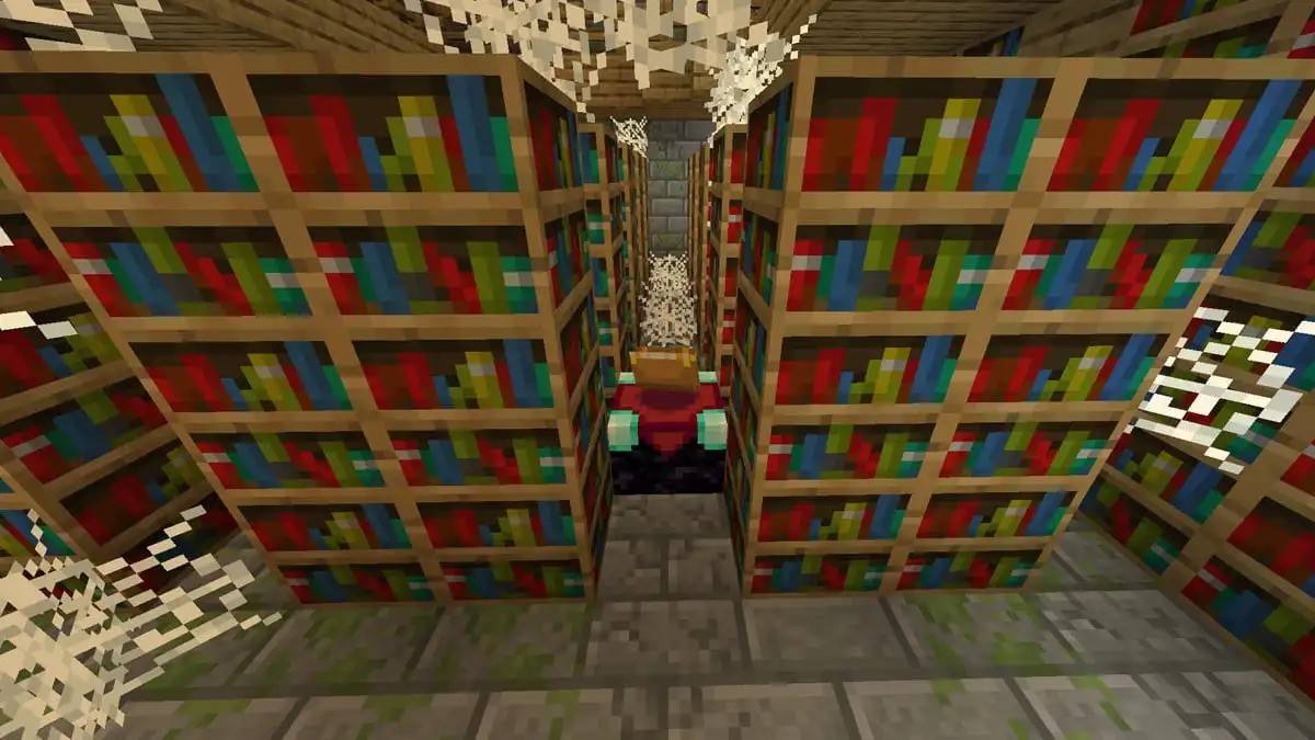 Bücherregal in Minecraft