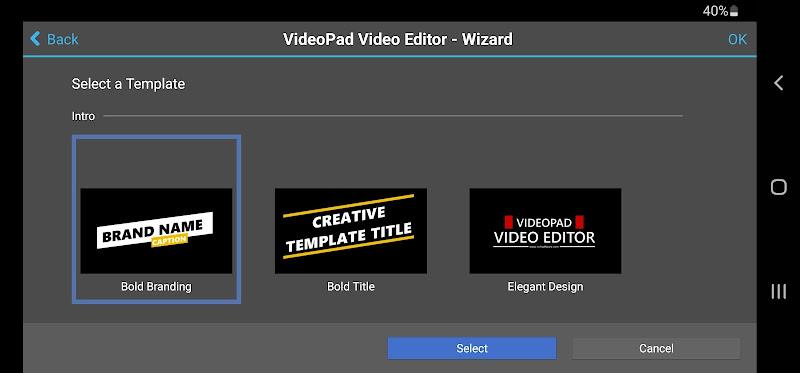 VideoPad Video Editor Screenshot 1