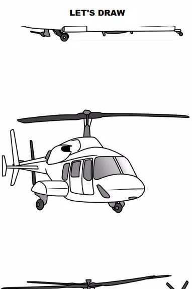 Draw Aircrafts: Helicopter 스크린샷 0