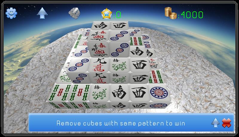 Mahjong 3D Cube Solitaire Captura de tela 0