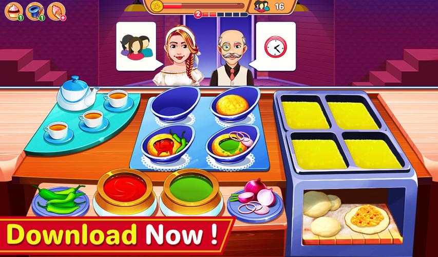 Indian Cooking Madness Games 스크린샷 1