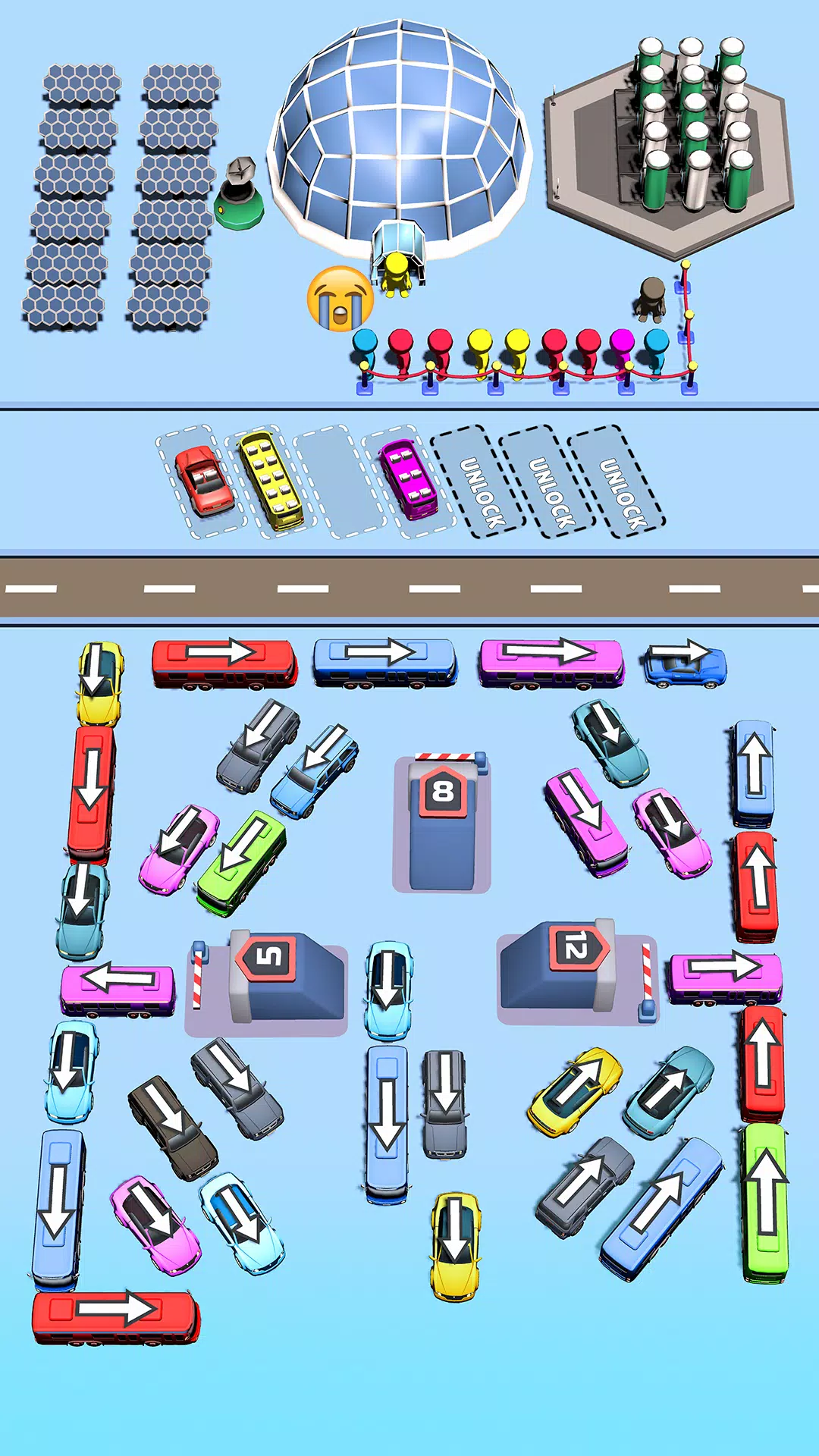 Bus Swipe: Car Parking Jam Captura de pantalla 2