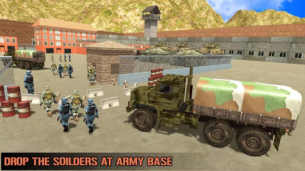 US Army Transporter Truck Game 스크린샷 2