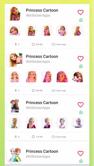 Princess Animated Stickers スクリーンショット 0