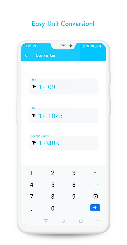 Simple ABV Calculator 스크린샷 1