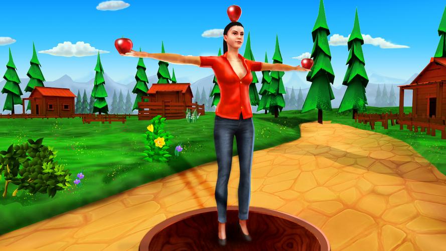 Apple Shooter Game - 3D Ảnh chụp màn hình 0