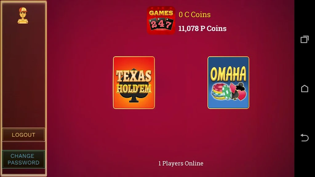 Games247 Casino Screenshot 1