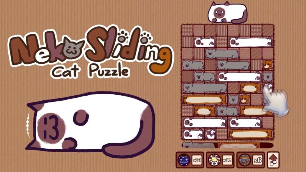 Schuif, match en verwijder lijnen in het nieuwe spel Neko Sliding: Cat Puzzle!