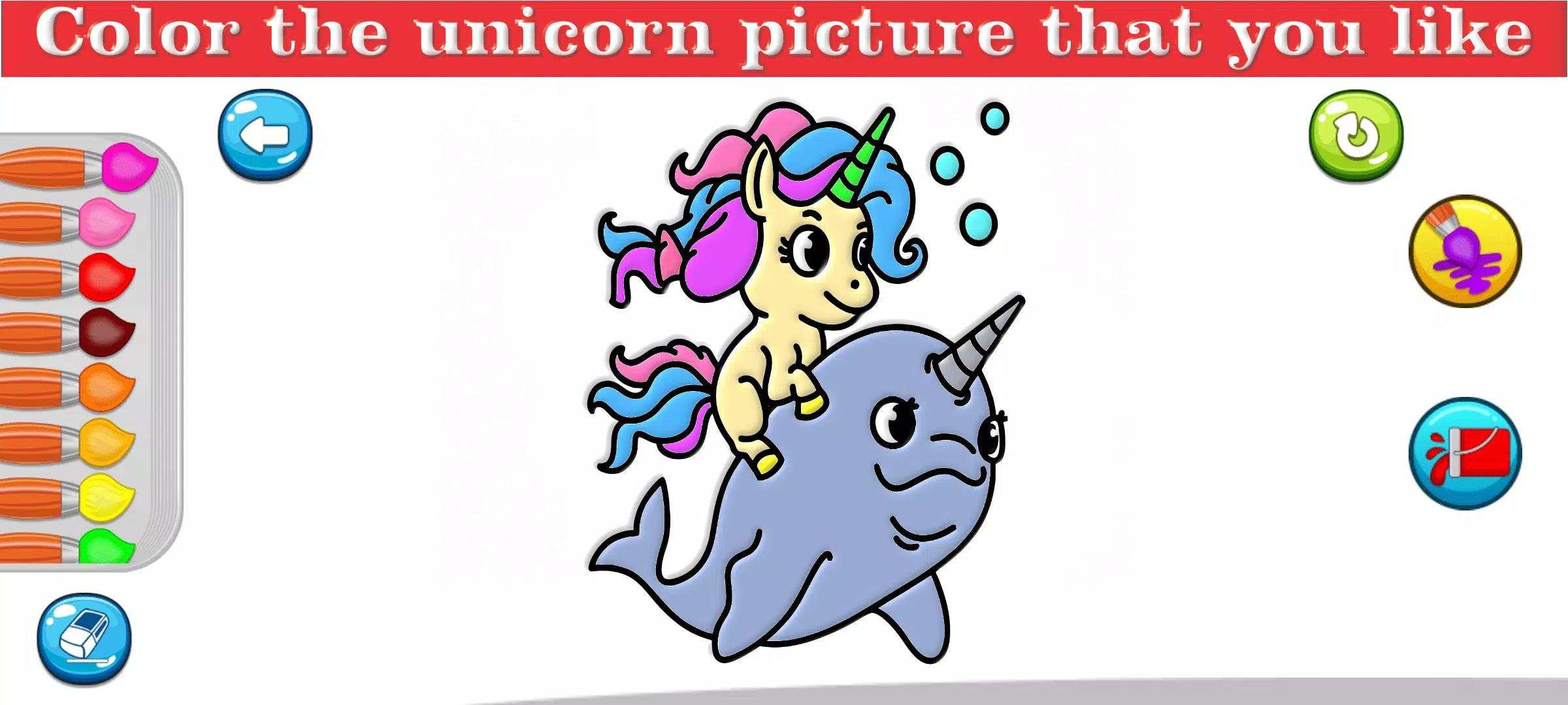 Little Unicorn Coloring Pages Zrzut ekranu 3