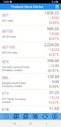 Thailand Stock Market, Stocks Schermafbeelding 0