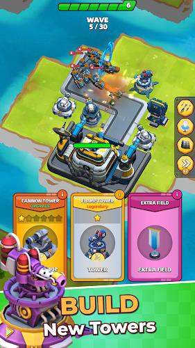 Island Defense TD - Tower War 스크린샷 1