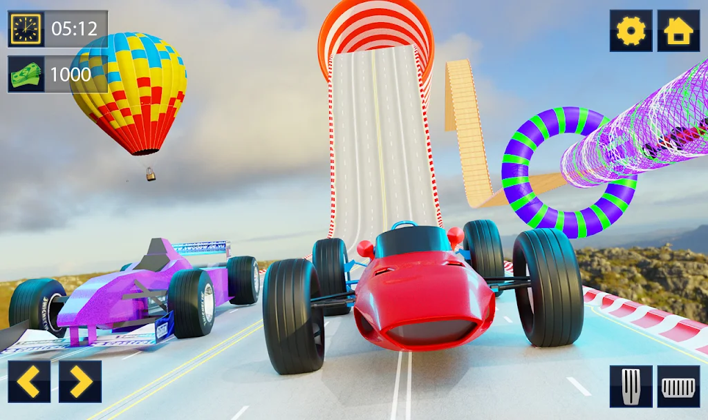 Impossible Formula Car Racing Stunt New Free Games Capture d'écran 2