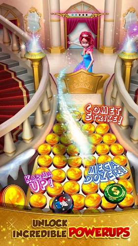 Princess Gold Coin Dozer Party Screenshot 2