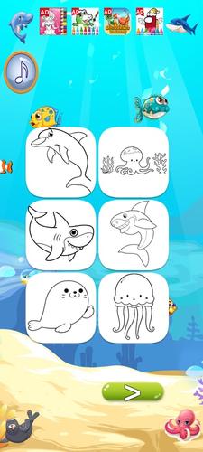 Baby Shark Coloring Book Tangkapan skrin 1