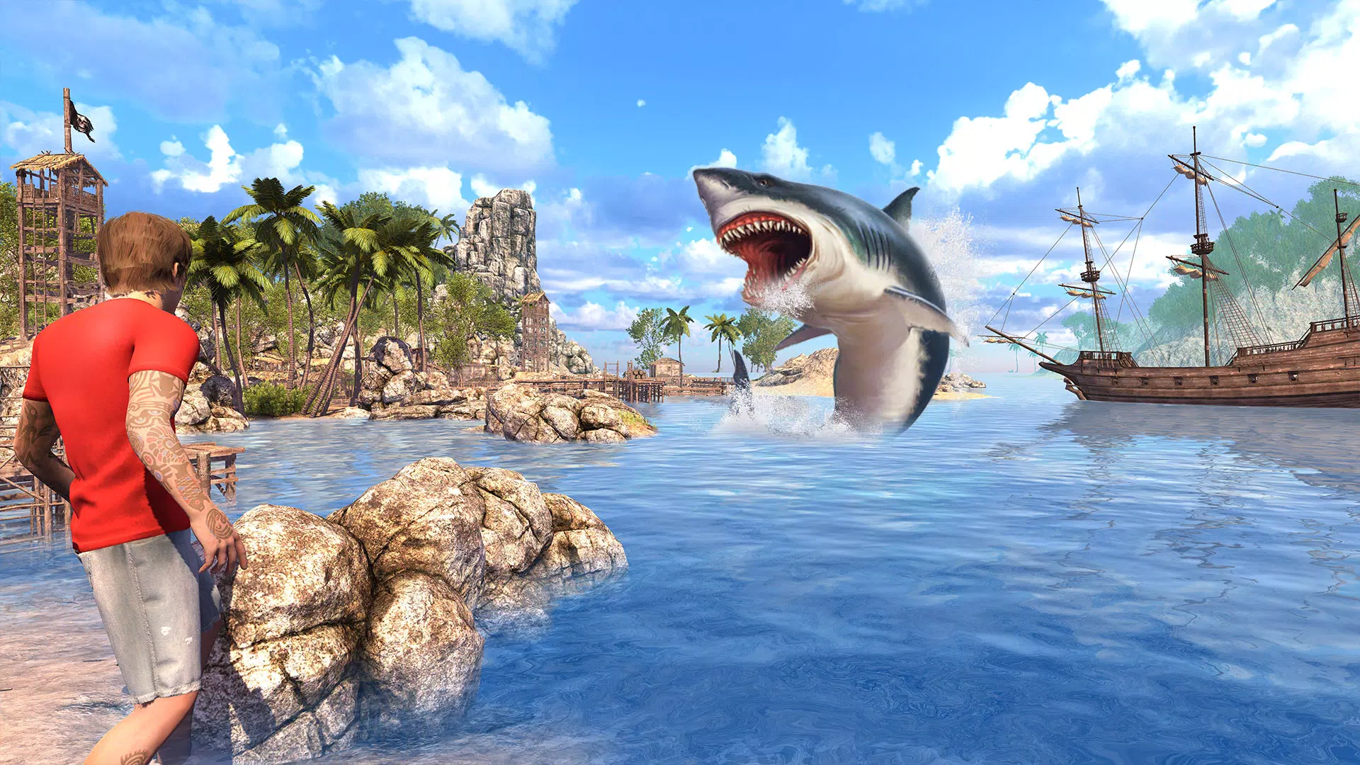 Angry Shark Games: Game 2024 ภาพหน้าจอ 0