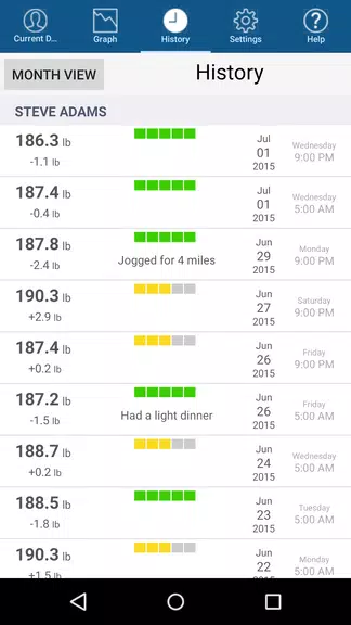 Monitor Your Weight Screenshot 2