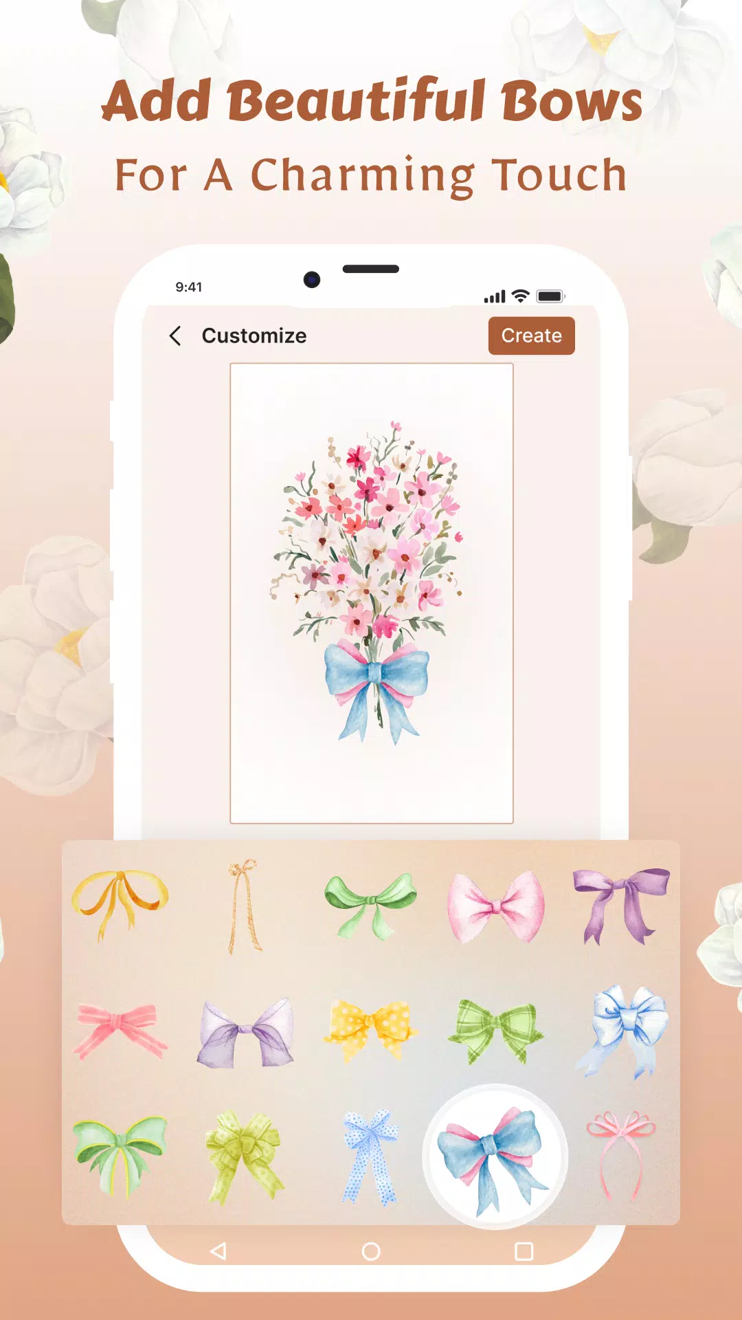 Flower Language Wallpaper DIY ဖန်သားပြင်ဓာတ်ပုံ 2