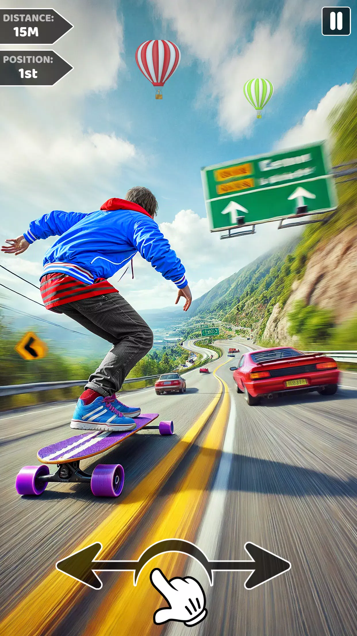 Downhill Skateboarding Game স্ক্রিনশট 0