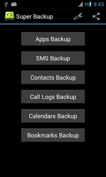 Super Backup: SMS and Contacts ภาพหน้าจอ 2