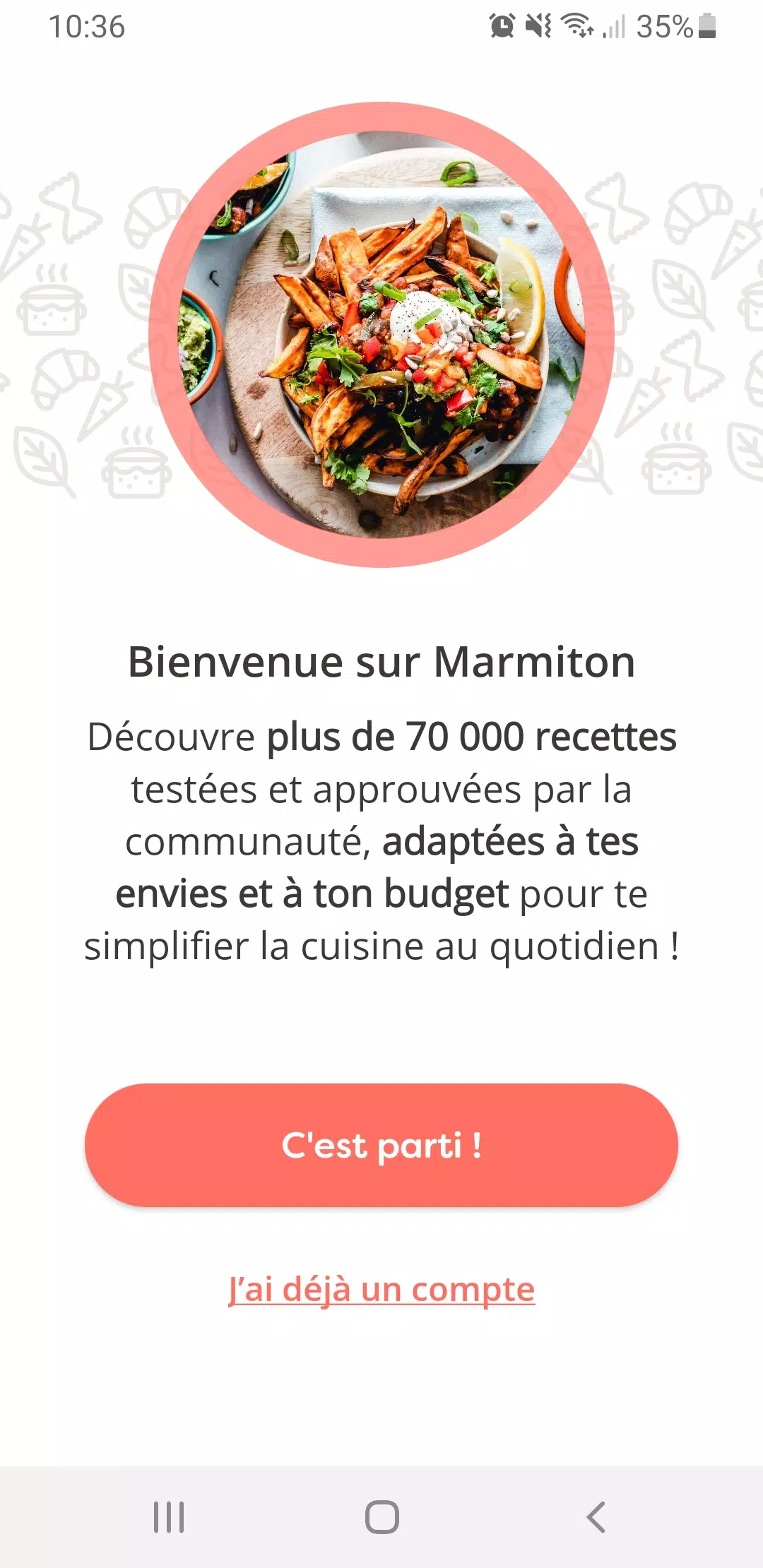 Marmiton, recettes de cuisine Tangkapan skrin 0