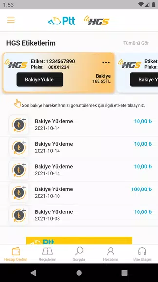 HGS - Hızlı Geçiş Sistemi Zrzut ekranu 1