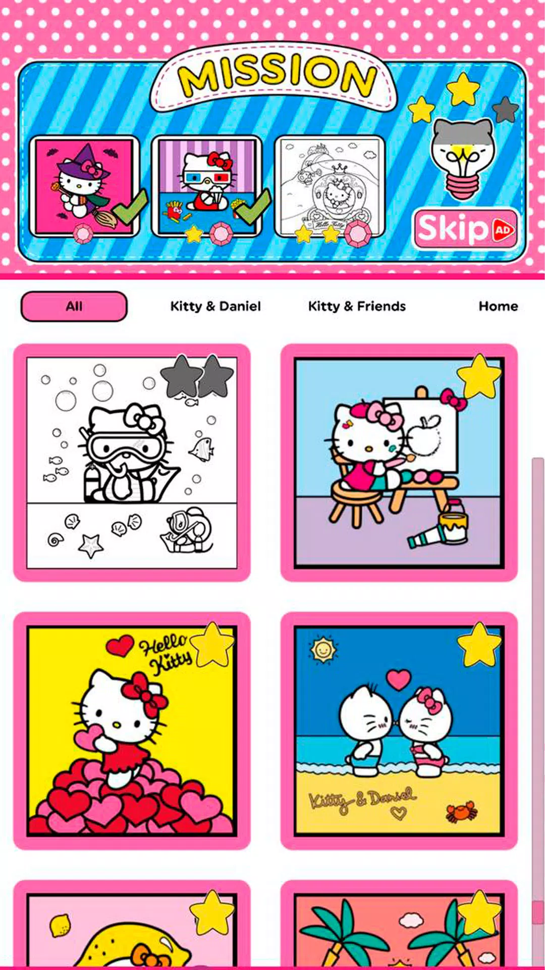 Hello Kitty: Livro de Colorir Captura de tela 1