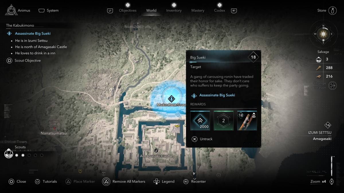 จะหาสมาชิก Kabukimono ทั้งหมดได้อย่างไรและที่ไหนใน Assassin's Creed Shadows Big Sueki