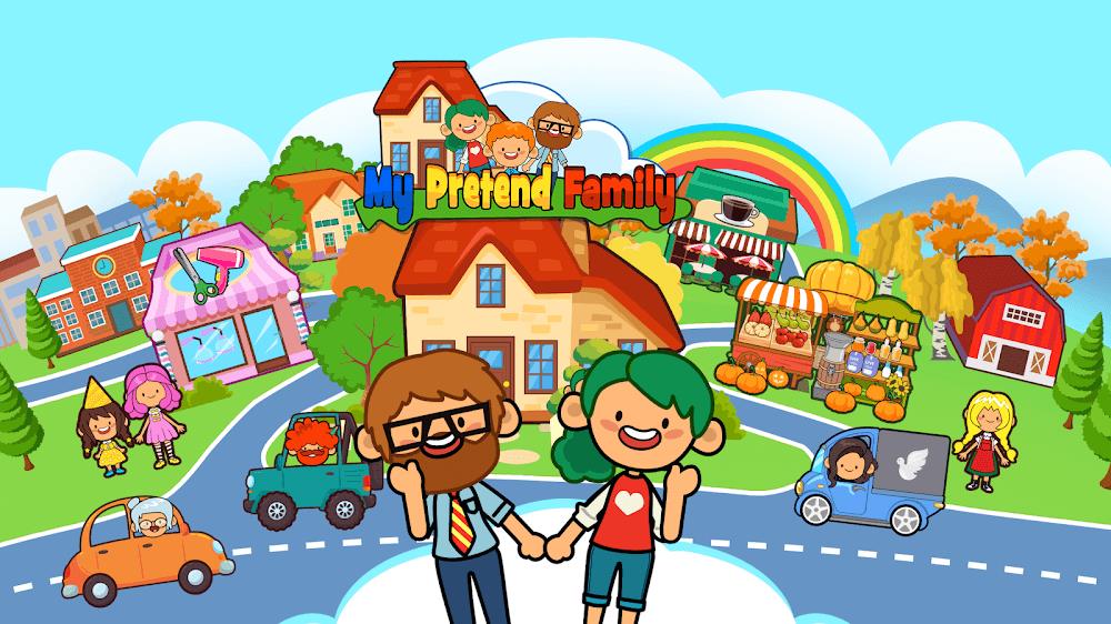 My Pretend Home & Family Town 스크린샷 3