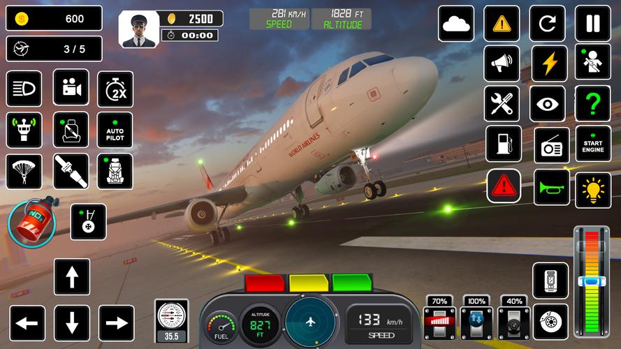 Pilot Flight Simulator Games 스크린샷 0