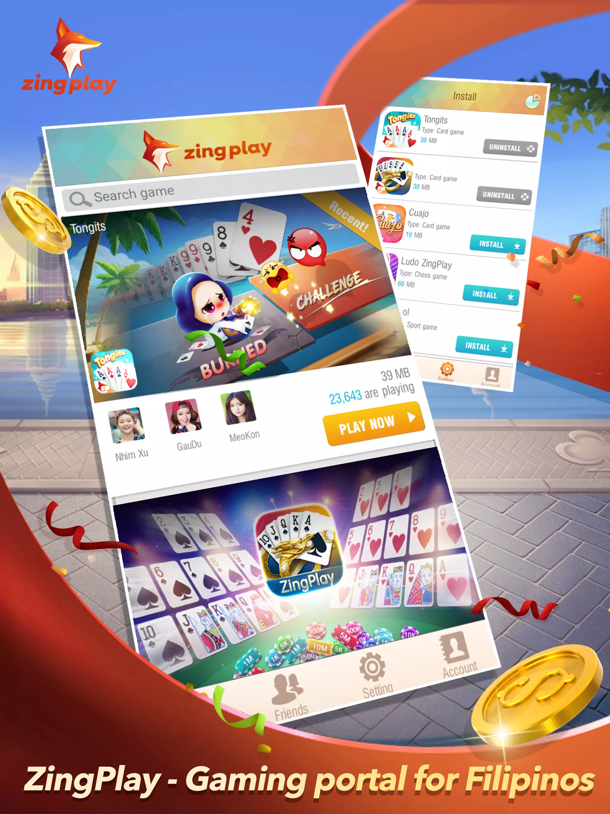 ZingPlay Portal - Games Center ဖန်သားပြင်ဓာတ်ပုံ 1