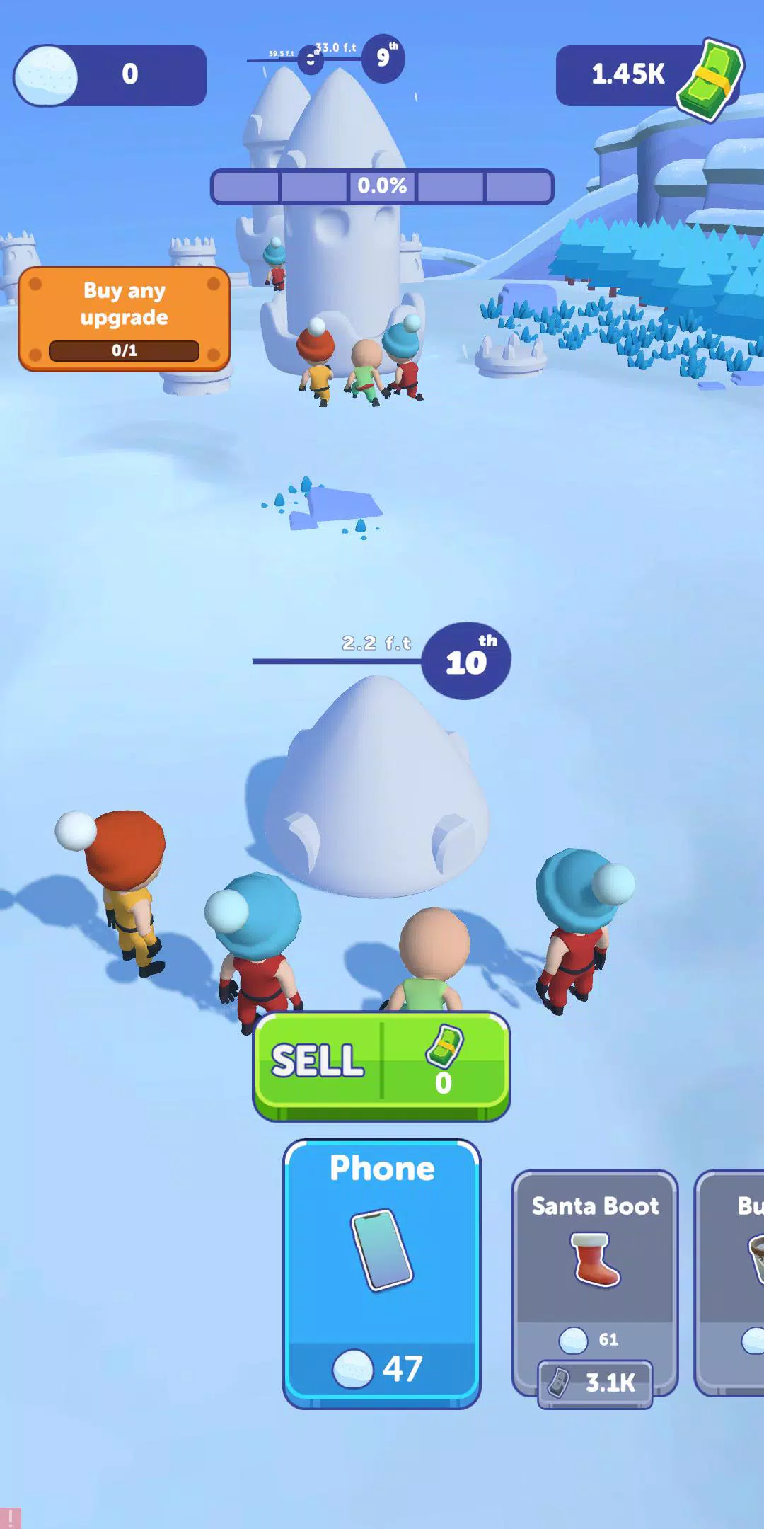 Snow Castle: Idle Clicker Ảnh chụp màn hình 0