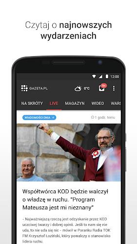 Gazeta.pl LIVE Wiadomości Captura de pantalla 1