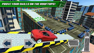 Roof Jumping Car Parking Games Ekran Görüntüsü 2