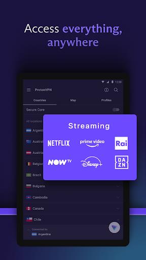 ProtonVPN - Secure and Free VPN Ảnh chụp màn hình 3