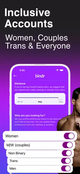 Bindr: Bisexual Dating & Chat應用截圖第2張