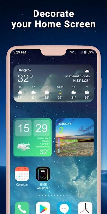 Widgets OS 17: Farbige Widgets Screenshot 1