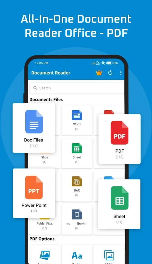 Document Reader: PDF, DOC, PPT應用截圖第0張