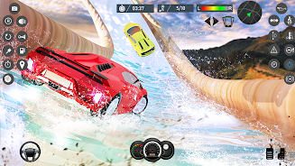 Water Slide Car Race games ภาพหน้าจอ 2