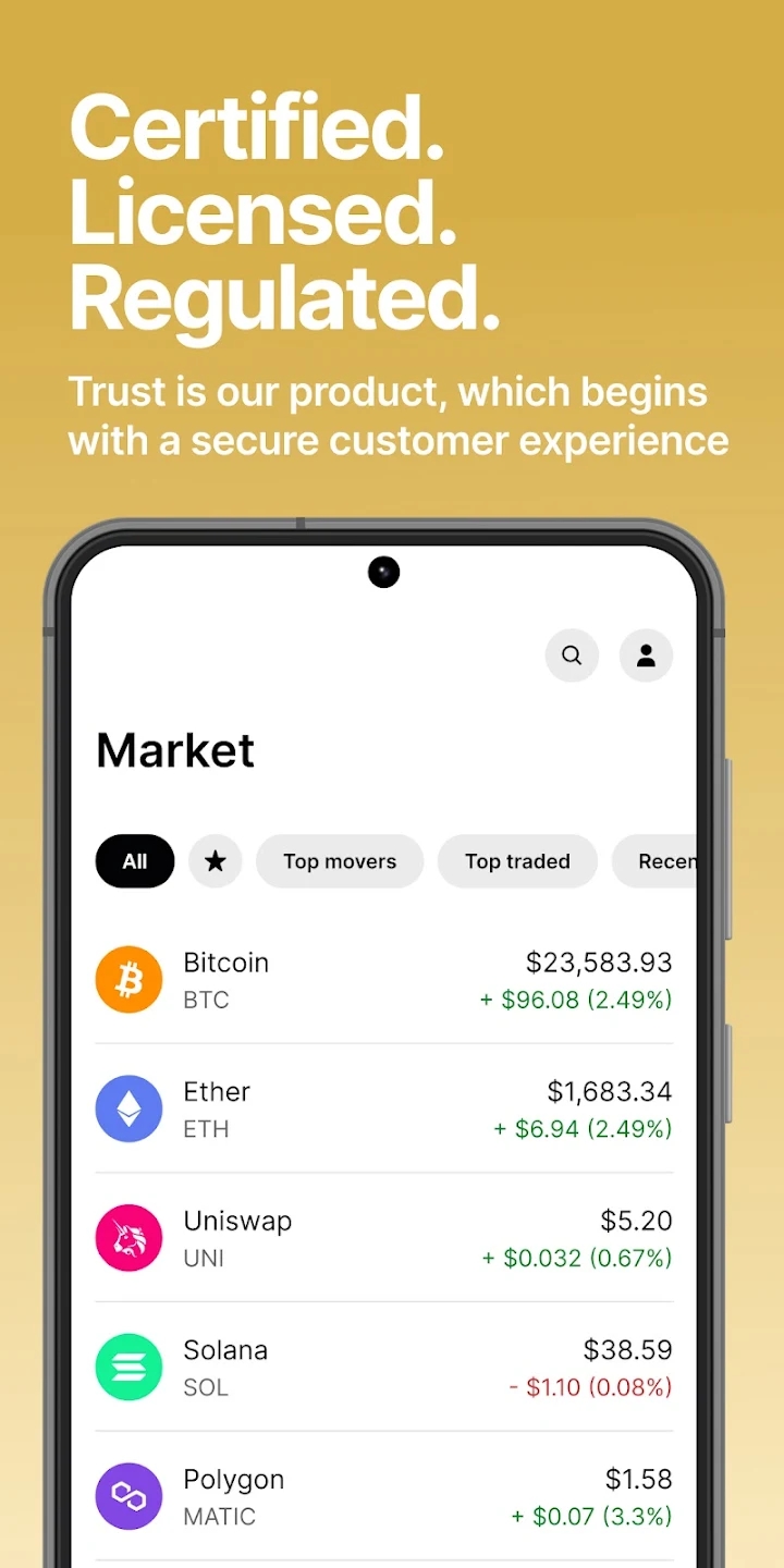 Gemini Buy Bitcoin and Crypto Screenshot 2