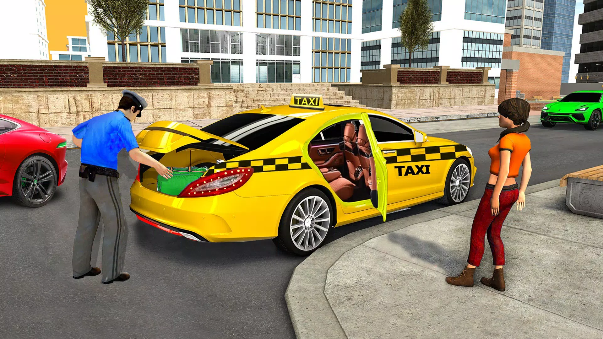 City Taxi Games-Taxi Car Games Capture d'écran 1