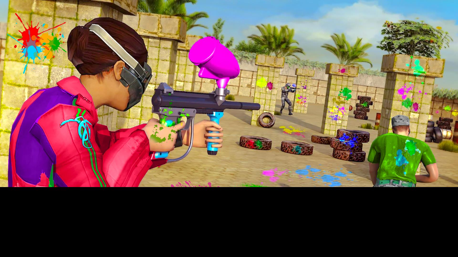 Paintball Shooting Game:3D War Captura de tela 1