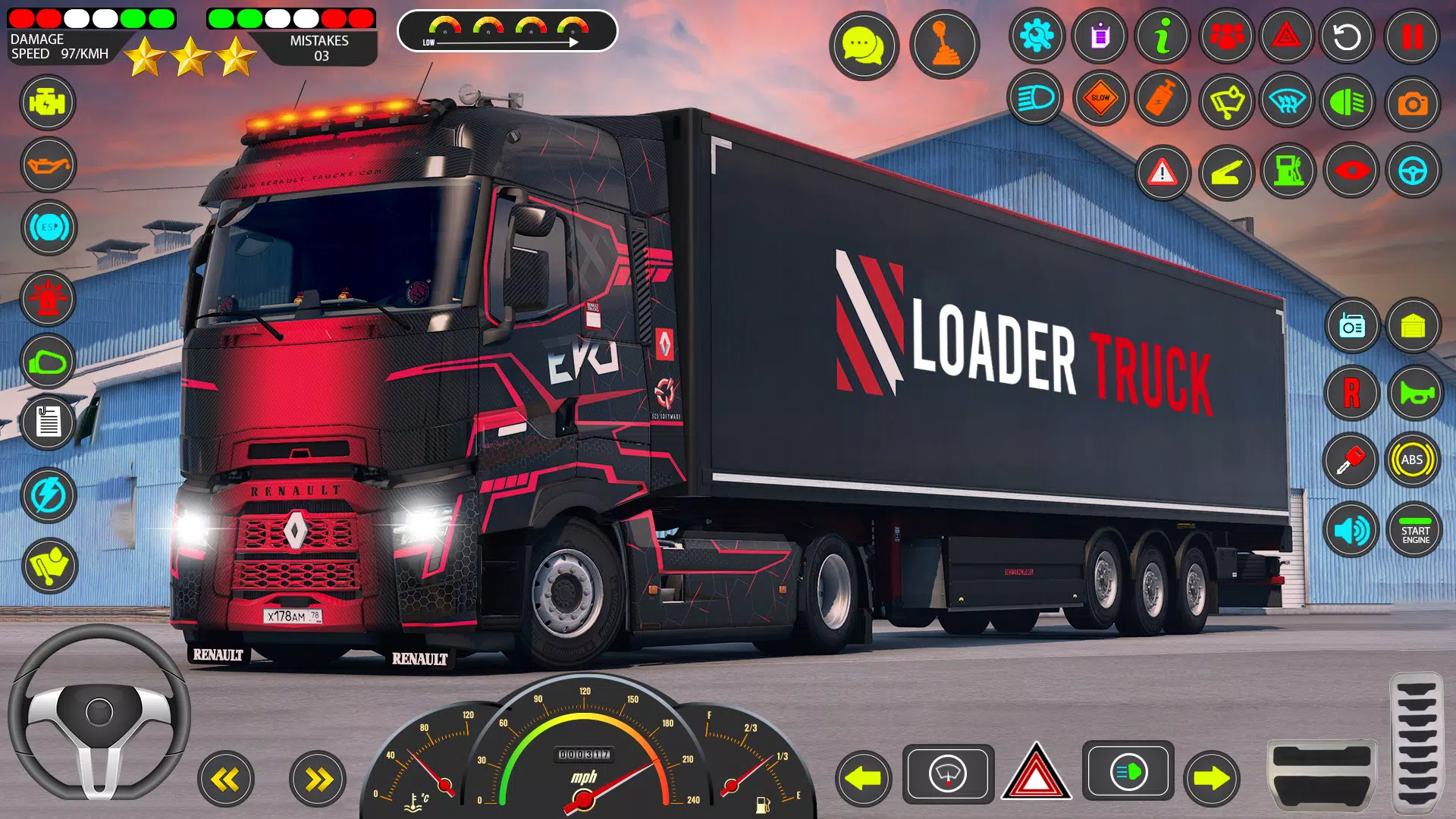 Euro Truck Games Sim 3d ဖန်သားပြင်ဓာတ်ပုံ 1