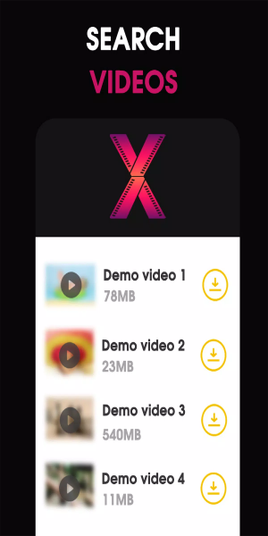 X Sexy Video Downloader App Screenshot