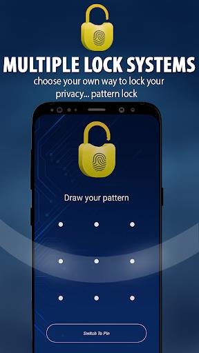 Fingerprint Lock ,Pattern lock,App Lock,Call lock ဖန်သားပြင်ဓာတ်ပုံ 1